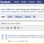 facebook skystatus 150x150 Cool facebook and twitter app by Lufthansa